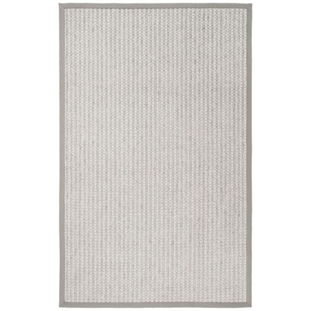 Safavieh 5 x 8 ft. Palm Beach Rectangle Hand Knotted Rug Silver & Ivory PAB615G-5